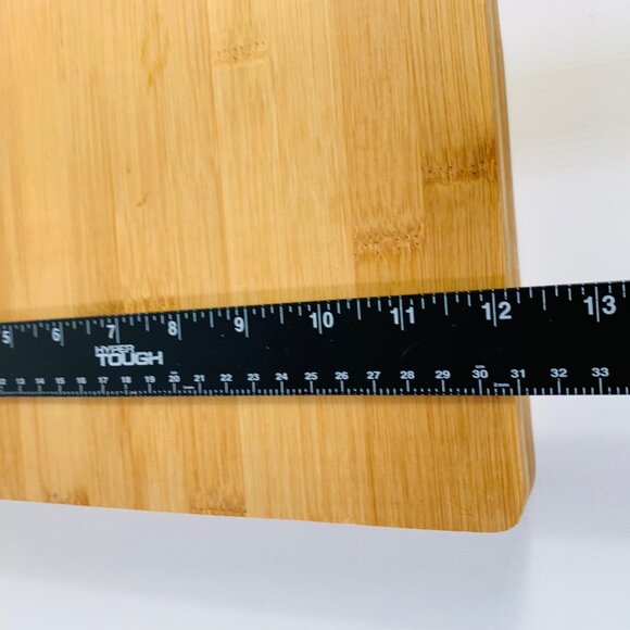 Large Bamboo Chopping Block Extra Thick 15 x 12 Inch Kitchen Tools Cutting Board - Picture 8 of 9